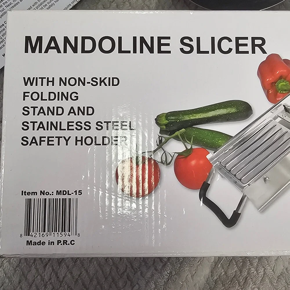 Winco MDL-15 Mandoline Slicer Set Stainless Steel‎